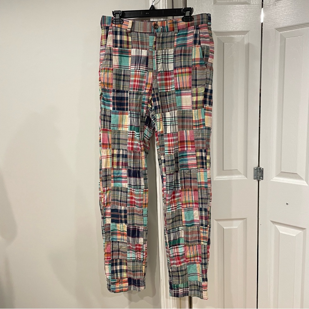 Brooks Brothers madras plaid pants size 32 x 34